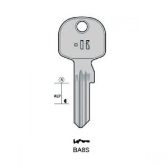 BASI – BA8S#K310 BASI Hauptschlüssel Serie SP MULTI in Neusilber